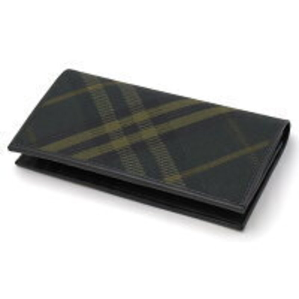 Burberry Green Bifold Jacquard Cavendish Shadow Wallet Long Black - Picture 5 of 5